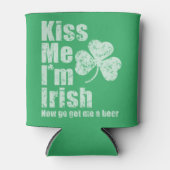 キス私はアイルランド人は私にビールを取りに行く 缶クーラー (正面)