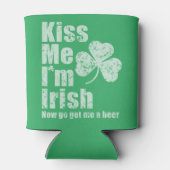 キス私はアイルランド人は私にビールを取りに行く 缶クーラー (裏面)