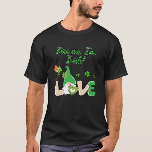 キス私はアイルランド語 Tシャツ (正面)