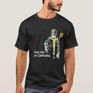 キス私はアイルランドT-Shirのカトリック聖パトリックである Tシャツ