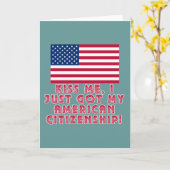 キス私はアメリカ得市民権だ！ カード (黄色い花)