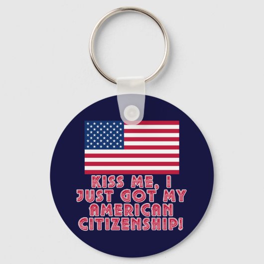 キス私はアメリカ得市民権だ！ キーホルダー (正面)