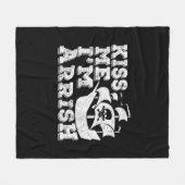 キス私はアリッシュ海賊船St Patrick飲む フリースブランケット (正面(横))