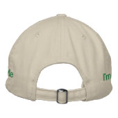 キス私はキャップ飲 刺繍入りキャップ (裏面)