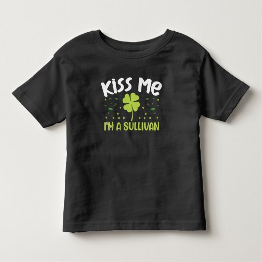 キス私はサリバン – 姓サリバン トドラーTシャツ (正面)