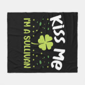 キス私はサリバン – 姓サリバン フリースブランケット (正面(横))