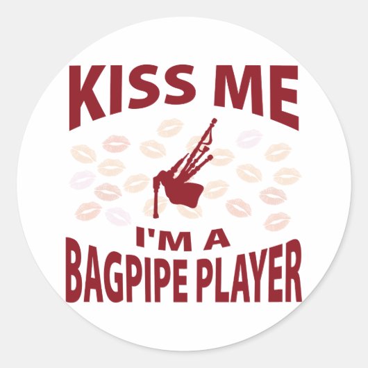 キス私はバグパイプの選手である ラウンドシール (正面)