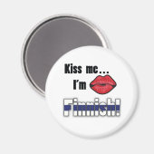 キス私はフィンランド人 マグネット (正面/裏面)