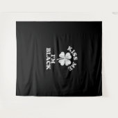 キス私はブラックTシャツ タペストリー (正面(横))