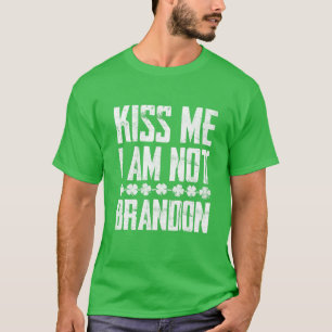 キス私はブランドンセントパトリックの日飲んでいない Tシャツ