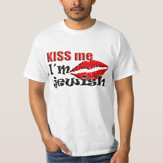 キス私はユダヤ人 Tシャツ (正面)