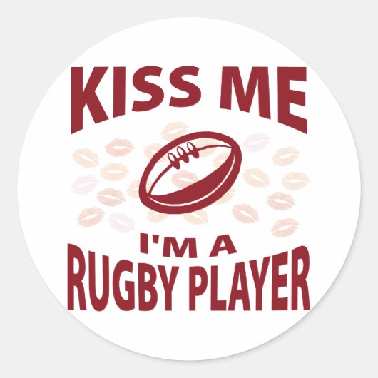 キス私はラグビー選手 ラウンドシール (正面)