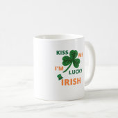 キス私はラッキー・アイリッシュ コーヒーマグカップ (正面右)