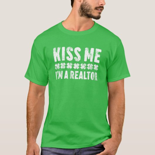 キス私は不動産仲介業者聖パトリックの日 Tシャツ (正面)
