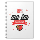 キス私は予防接種を受けている ノートブック (正面)