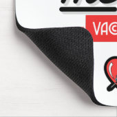 キス私は予防接種を受けている マウスパッド (コーナー)