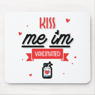 キス私は予防接種を受けている マウスパッド
