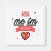 キス私は予防接種を受けている マグネット (正面)