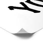 キス私は赤いホット唇を愚か ポスター (角)