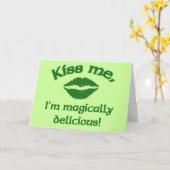 キス私は魔法のように美味しい カード (黄色い花)
