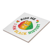 キス私は黒い歴史月アフリカ系アメリカ人 タイル (側面)