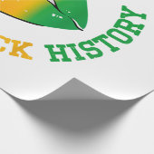 キス私は黒い歴史月アフリカ系アメリカ人 ラッピングペーパー (角)