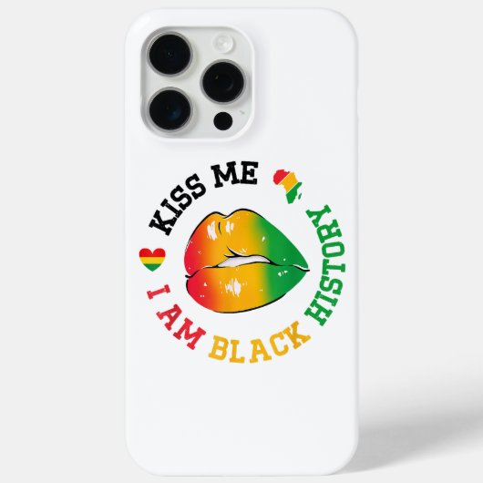 キス私は黒い歴史月アフリカ系アメリカ人 Case-Mate iPhoneケース (裏面)