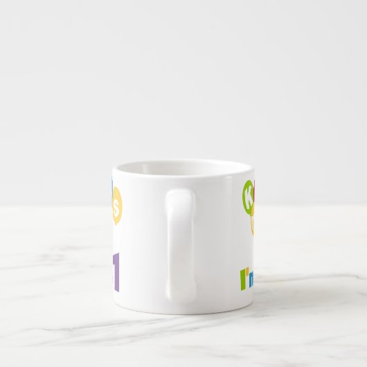 キス私は21誕生日Tシャツとギフト エスプレッソカップ (裏面)