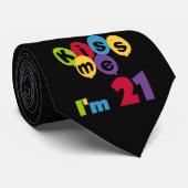 キス私は21誕生日Tシャツとギフト ネクタイ (ロール)
