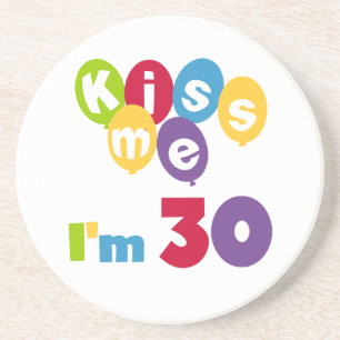 キス私は30誕生日Tシャツとギフト コースター