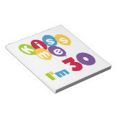 キス私は30誕生日Tシャツとギフト ノートパッド (アングル)