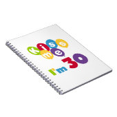 キス私は30誕生日Tシャツとギフト ノートブック (右側)