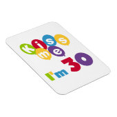 キス私は30誕生日Tシャツとギフト マグネット (右側)