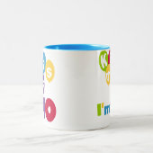 キス私は40誕生日Tシャツとギフト ツートーンマグカップ (中央)