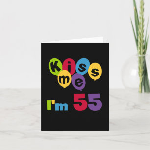 キス私は55誕生日Tシャツとギフト カード