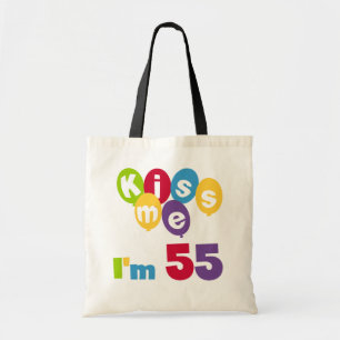 キス私は55誕生日Tシャツとギフト トートバッグ