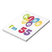 キス私は55誕生日Tシャツとギフト ノートパッド (回転)