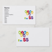 キス私は55誕生日Tシャツとギフト 名刺 (正面/裏面)