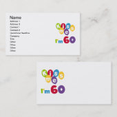 キス私は60誕生日Tシャツとギフト 名刺 (正面/裏面)