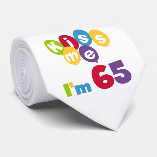 キス私は65誕生日Tシャツとギフト ネクタイ (ロール)