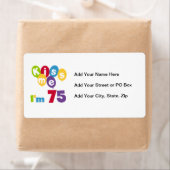 キス私は75の誕生日Tシャツとギフト ラベル (インサイチュ)