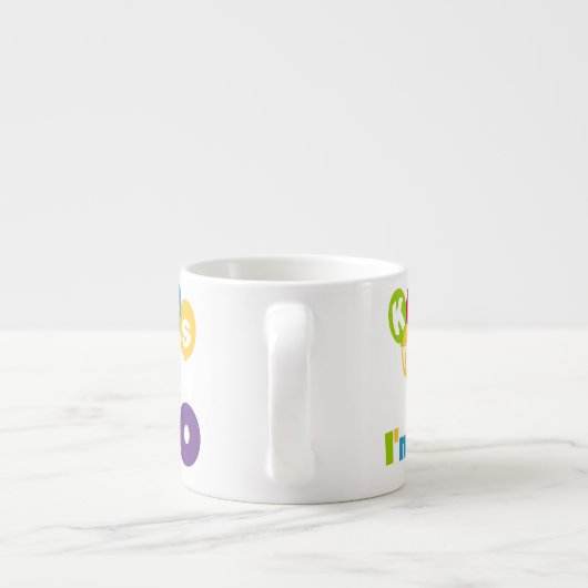 キス私は80誕生日Tシャツとギフト エスプレッソカップ (裏面)