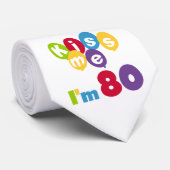 キス私は80誕生日Tシャツとギフト ネクタイ (ロール)