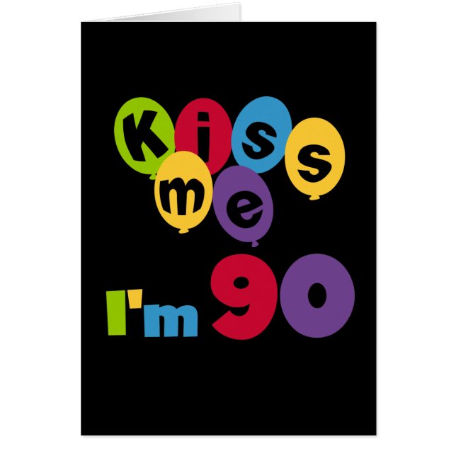キス私は90誕生日Tシャツとギフト (正面)