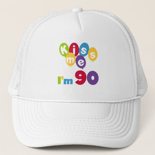 キス私は90誕生日Tシャツとギフト キャップ (正面)