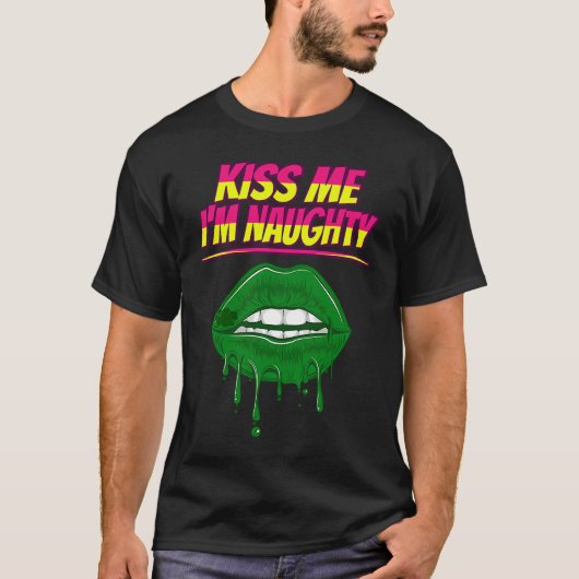 キス私はSt patty's dayだいけな Tシャツ (正面)