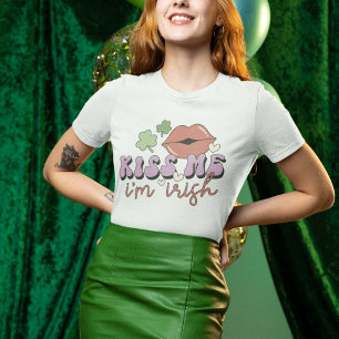 キス私アイリッシュおもしろい Tシャツ