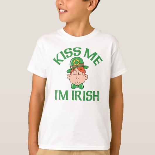 キス私アイリッシュの滑らかな男 Tシャツ (正面)