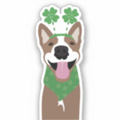 キス私アイリッシュブラウンドググリーン シール (正面)