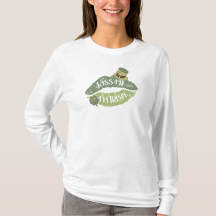 キス私アイリッシュレトログリーンリップサンパトリック Tシャツ
